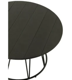 Stolik kawowy ogrodowy ZOA 80 cm czarny