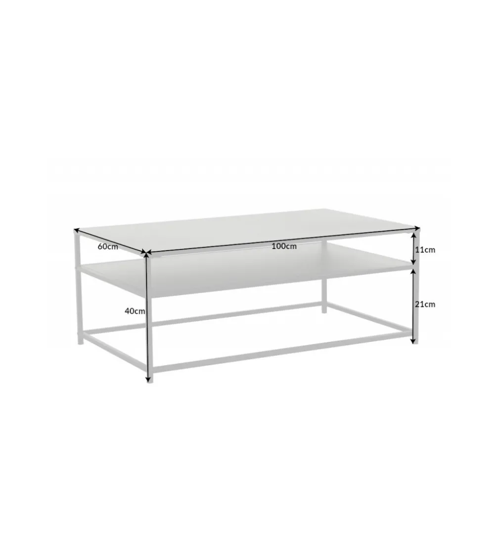 Stolik kawowy OLIMPIA 100 cm czarny