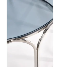 Stolik kawowy OLIVIA 80 cm srebrny