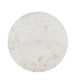 Stolik kawowy ONAKI 75 cm drewno mango marmur biały