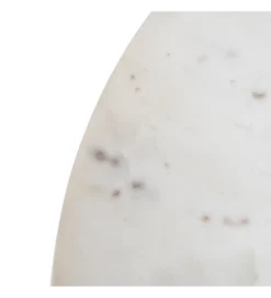 Stolik kawowy ONAKI 75 cm drewno mango marmur biały