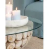 Stolik kawowy OPEN 110 cm drewno teak