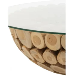 Stolik kawowy OPEN 110 cm drewno teak