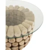 Stolik kawowy OPEN 70 cm drewno teak