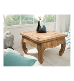 Stolik kawowy Opium Antique 60 cm drewno Mango