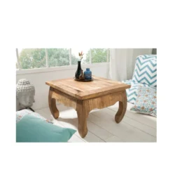 Stolik kawowy Opium Antique 60 cm drewno Mango