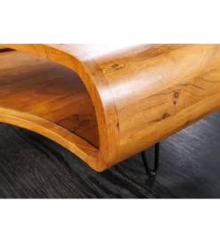 Stolik kawowy ORGANIC LIVING 70 cm drewno akacja miodowe
