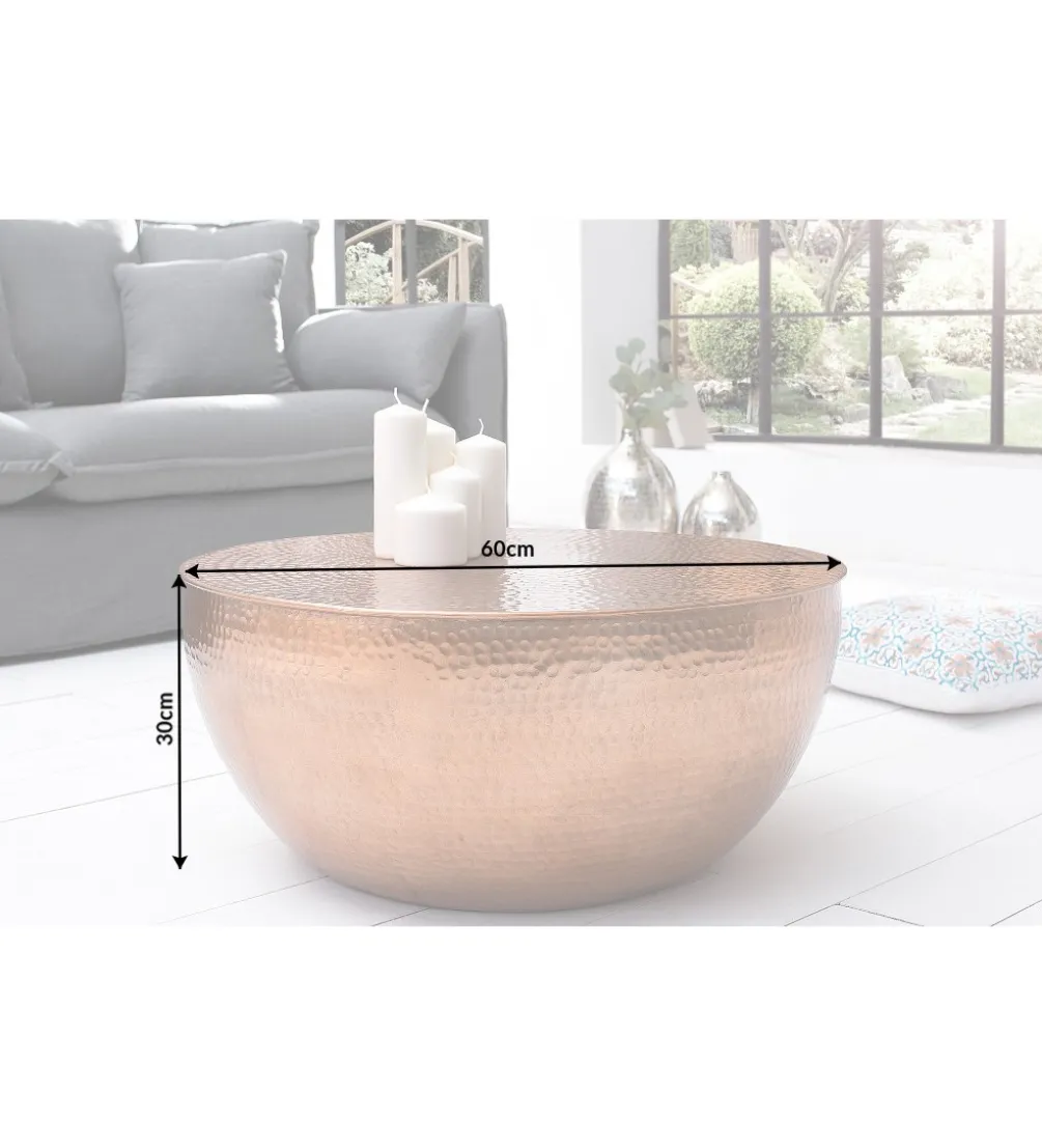 Stolik kawowy Orient 60 cm miedziany