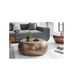Stolik kawowy Orient 80 cm miedziany