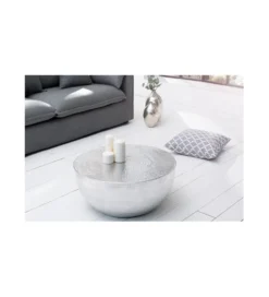 Stolik kawowy Orient 60 cm srebrny