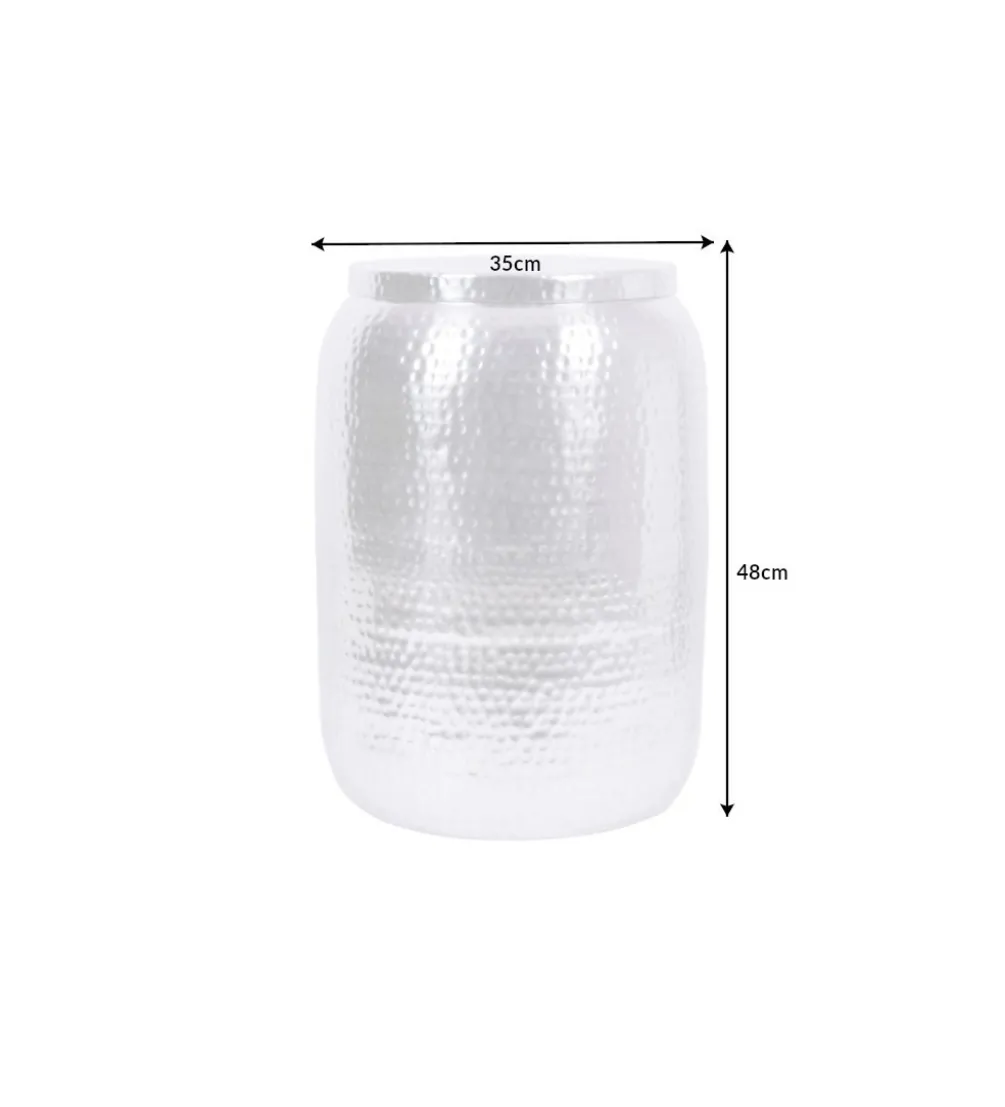 Stolik kawowy Orient 35 cm w kolorze srebrnym