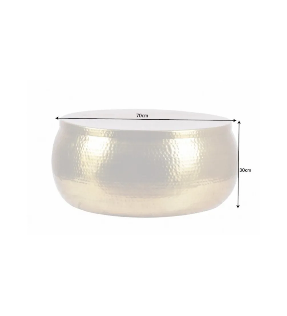 Stolik Kawowy Orient 70 Cm Złoty