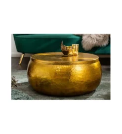 Stolik Kawowy Orient 70 Cm Złoty