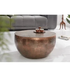 Stolik kawowy Orient II 60 cm antyczna miedź