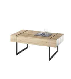 Stolik kawowy PAPHOS 110 cm w optyce dąb sękaty