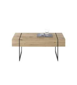Stolik kawowy PAPHOS 110 cm w optyce dąb sękaty