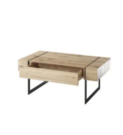 Stolik kawowy PAPHOS 110 cm w optyce dąb sękaty