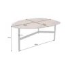 Stolik kawowy PARMIO 85 cm drewno sheesham