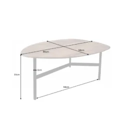 Stolik kawowy PARMIO 85 cm drewno sheesham