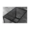 Stolik kawowy PASCAL 100 cm w optyce czarnego marmuru