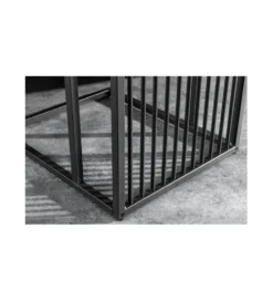 Stolik kawowy PASCAL 35 cm w optyce czarnego marmuru