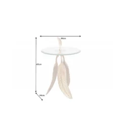 Stolik kawowy PENNA 44 cm złoty
