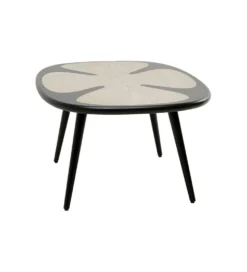 Stolik kawowy PETAL 90 cm naturalny czarny