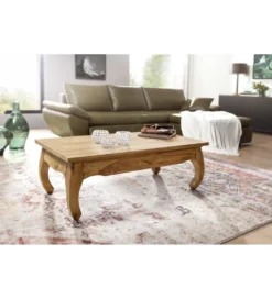 Stolik kawowy PINAR 110 cm drewno akacja