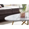 Stolik kawowy PLYMO 120 cm w optyce marmuru