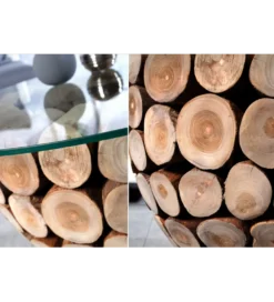 Stolik kawowy Pure Nature 70 cm drewno Teak