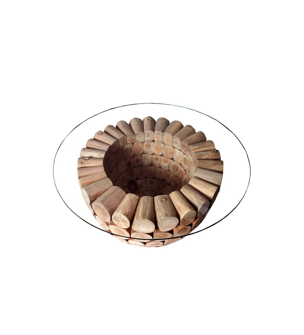 Stolik kawowy Pure Nature 70 cm drewno Teak