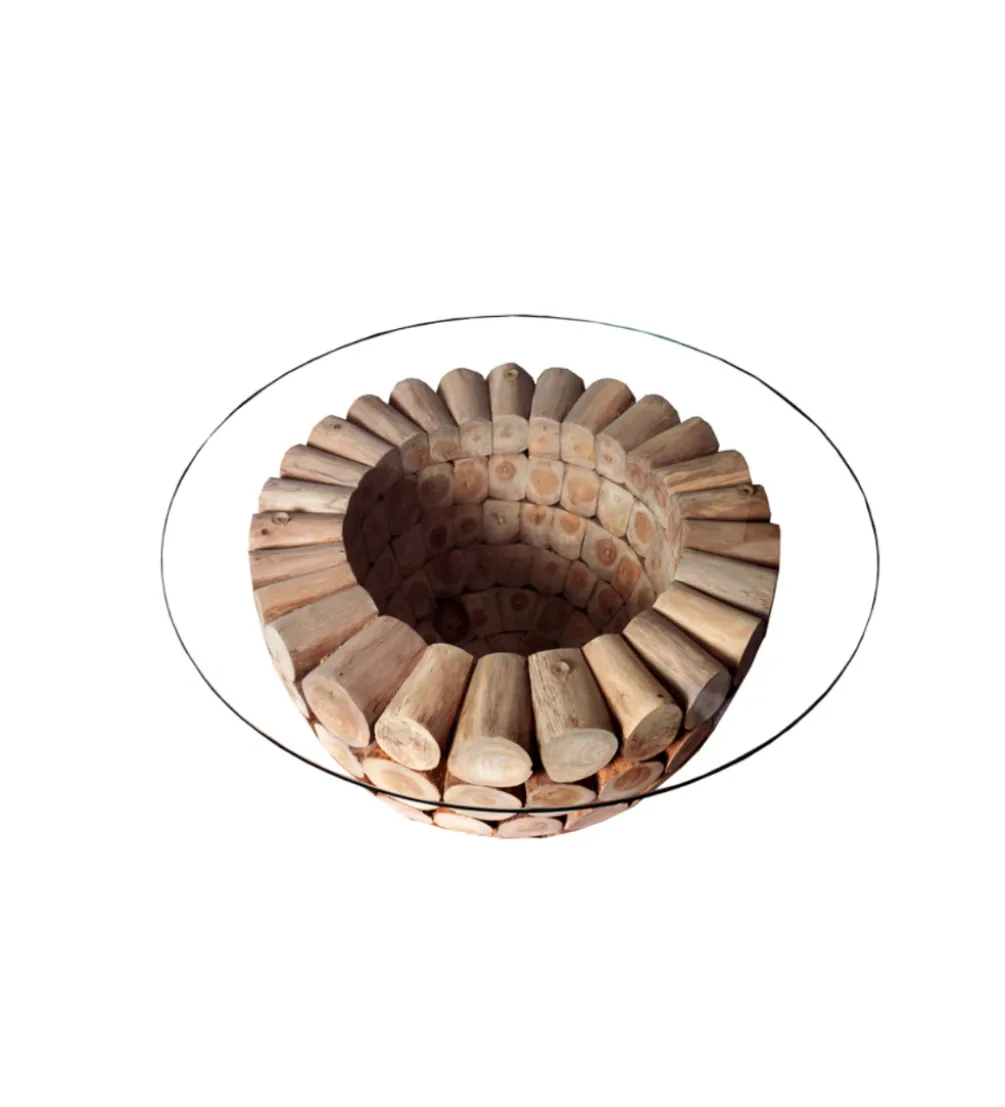 Stolik kawowy Pure Nature 70 cm drewno Teak