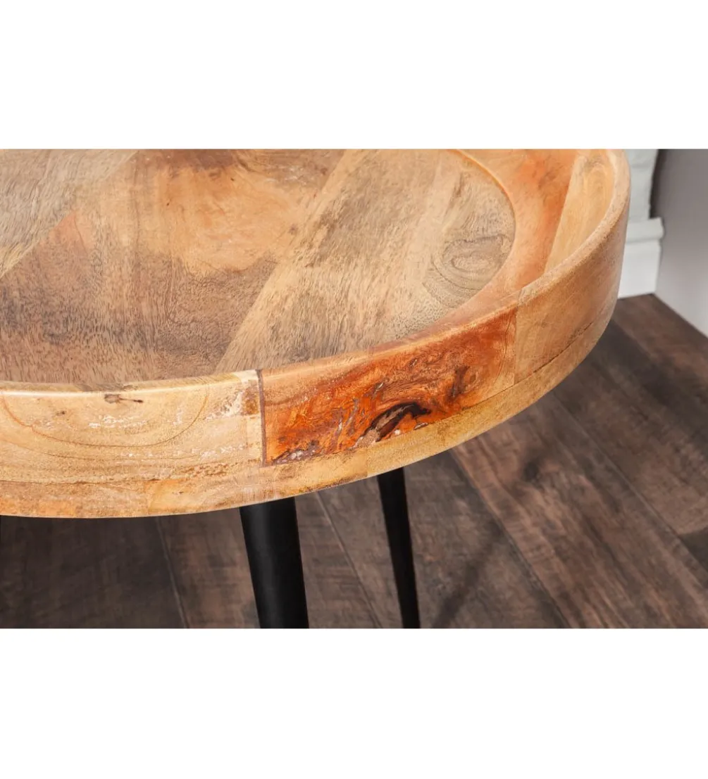 Stolik kawowy Pure Nature 45 cm naturalne mango