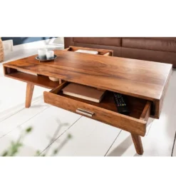 Stolik kawowy Retro 100 cm drewno Sheesham