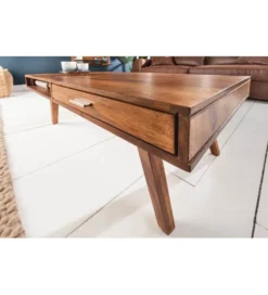 Stolik kawowy Retro 100 cm drewno Sheesham