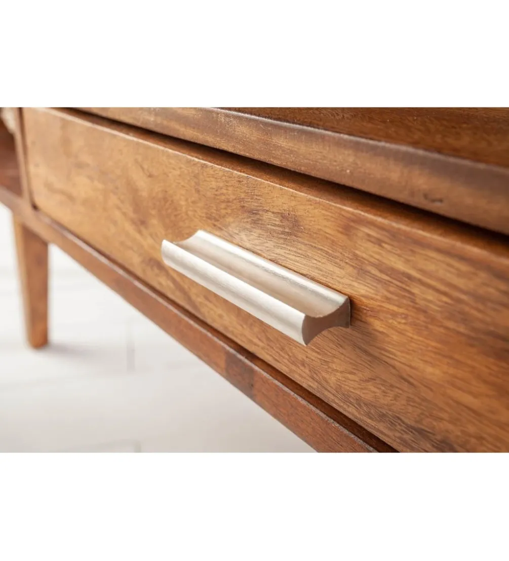 Stolik kawowy Retro 100 cm drewno Sheesham