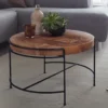 Stolik kawowy RIBERA 62 cm drewno akacja