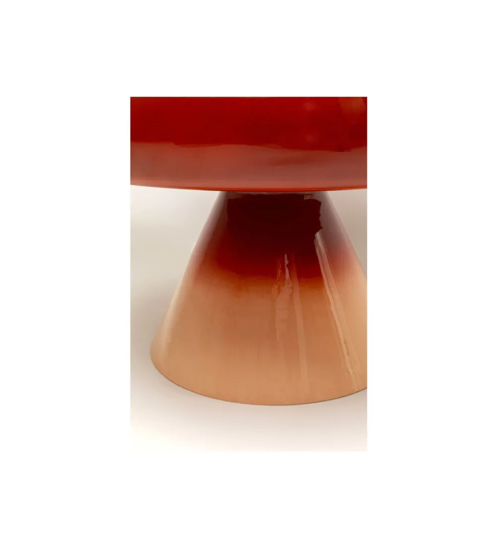 Stolik kawowy RICI 60 cm gradient czerwony