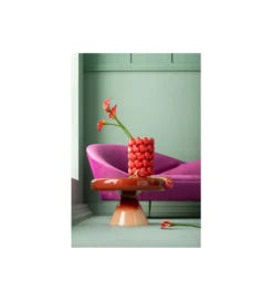 Stolik kawowy RICI 60 cm gradient czerwony