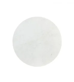 Stolik kawowy RICKERD 76 cm biały marmur antyczne złoto
