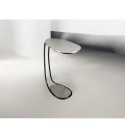 Stolik kawowy RIKAPI 42 cm srebrny