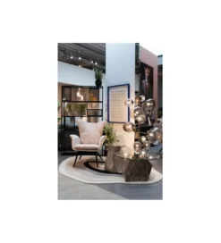 Stolik kawowy ROCKY 90 cm szary marmur