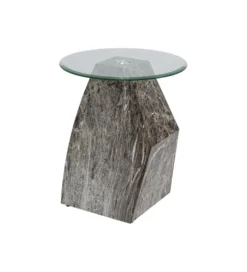 Stolik kawowy ROCKY 45 cm szary marmur