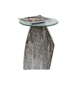 Stolik kawowy ROCKY 45 cm szary marmur