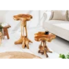 Stolik kawowy ROOT 40 cm drewno teak naturalny
