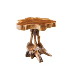 Stolik kawowy ROOT 40 cm drewno teak naturalny