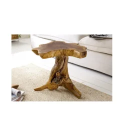 Stolik kawowy Root 40 cm drewno Teak