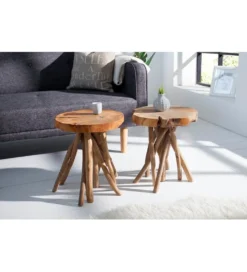 Stolik kawowy Root drewno Teak