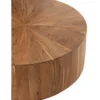 Stolik kawowy ROUND 90 cm drewno akacja naturalny