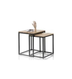 Stolik kawowy SAKURA set 2 dębowe